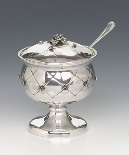 see specials on discount judaica - Silver Honey Dishes